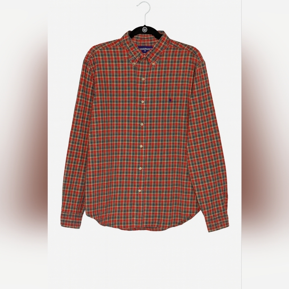 Ralph Lauren Classic Fit Plaid Button-Down Shirt Men’s Large